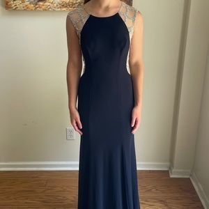 Blue navy gown